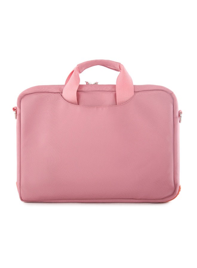 Elite Bags Elite pink 14.1" Laptop Bag Elite – Soft Velvet Interior, Shoulder Strap & Large Front Pocket - Image 2